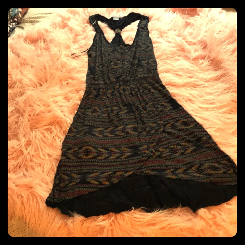 Tank dress with beaded design